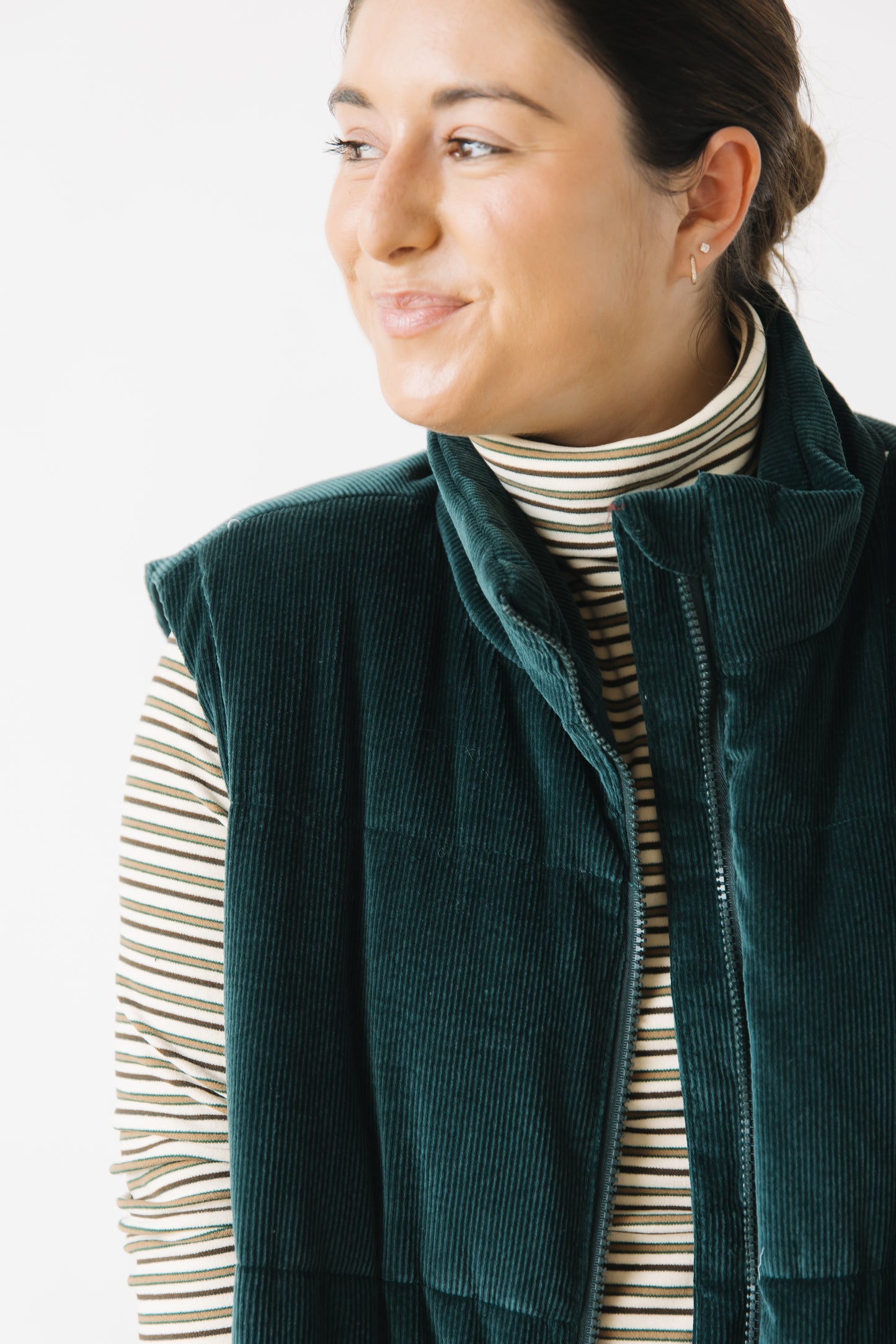 Aberdeen Corduroy Vest - Emerald