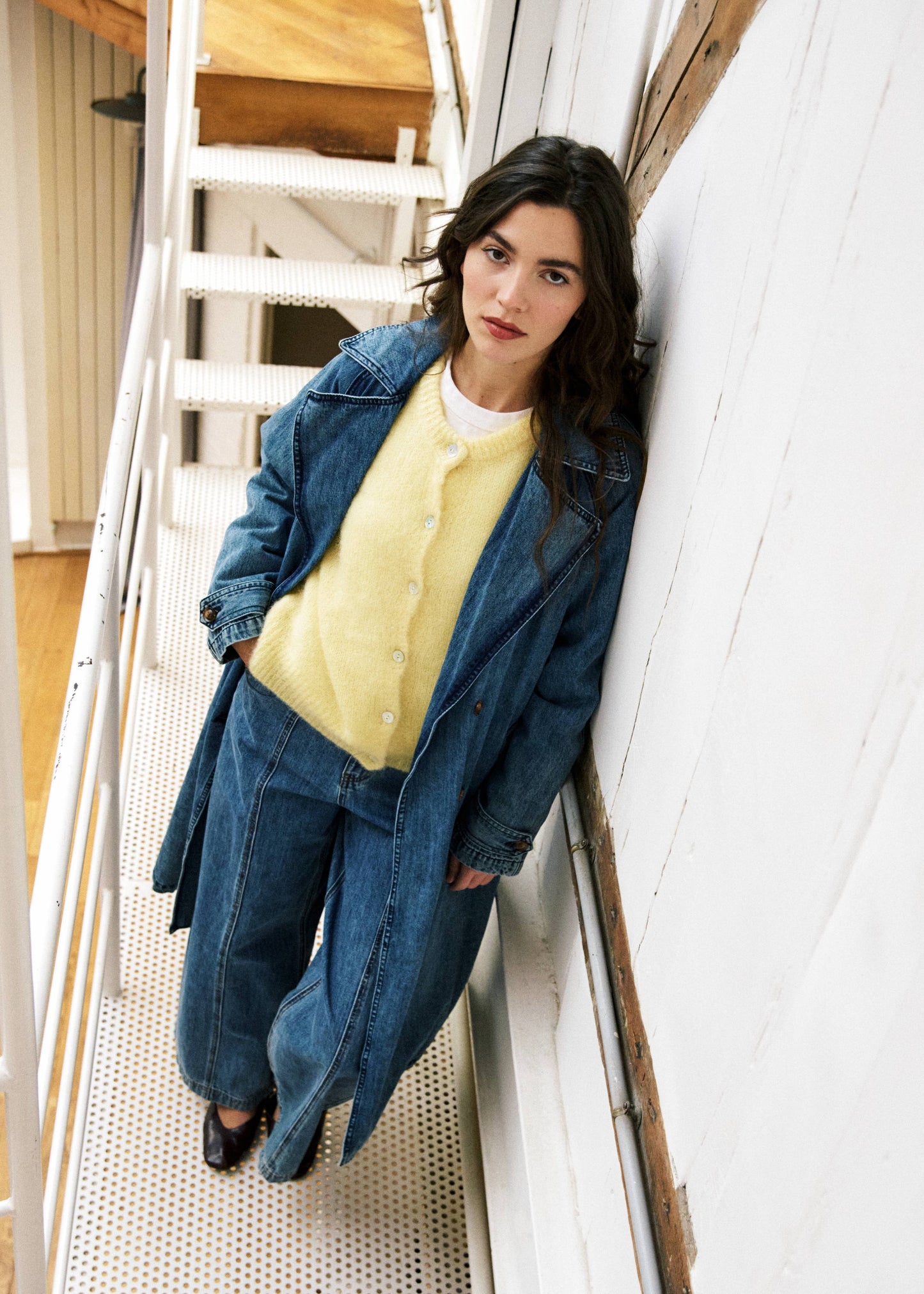 Francis Blue Jean Trench