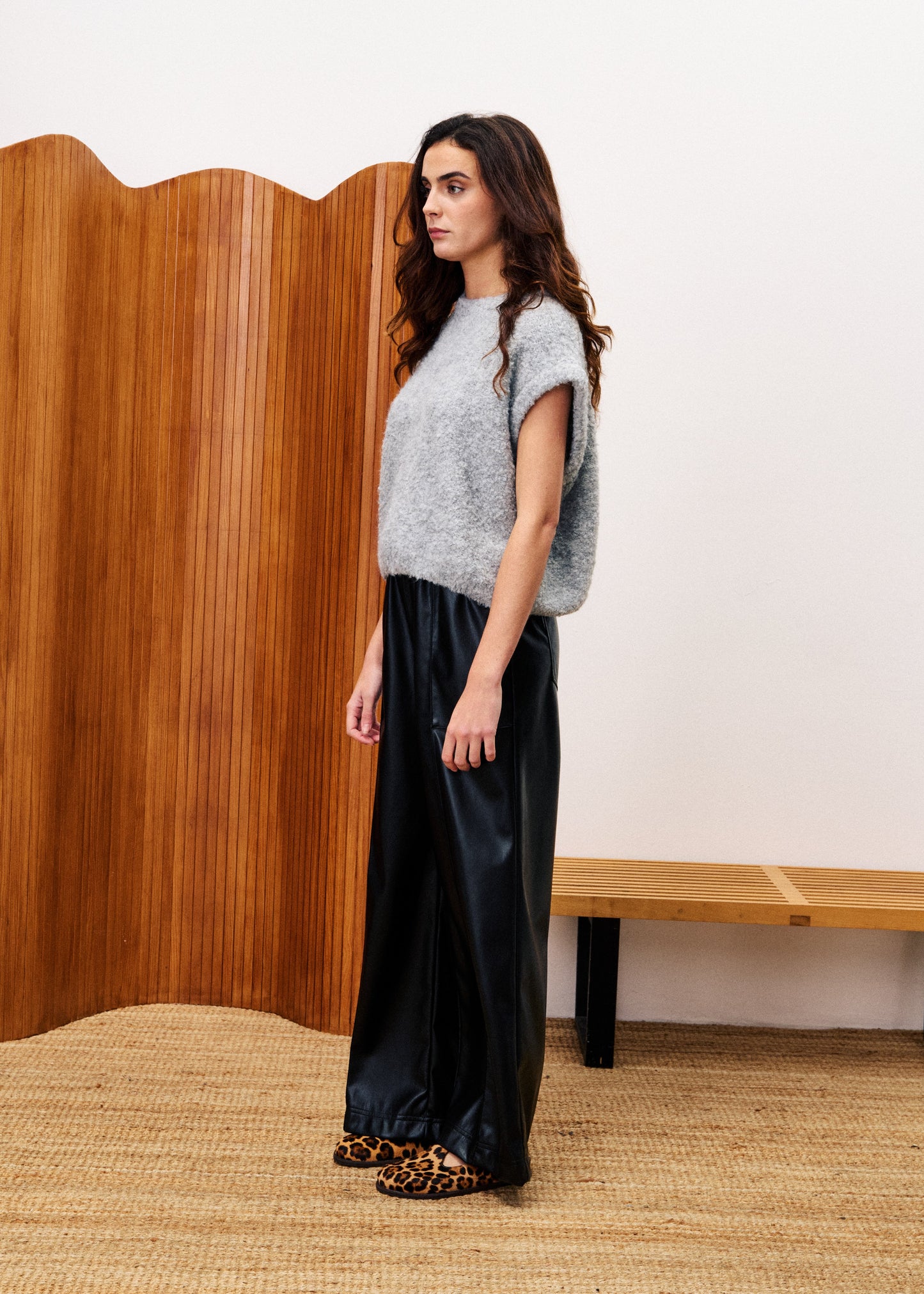 Caty Sweater Vest - Gray