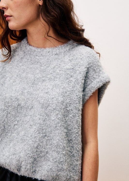 Caty Sweater Vest - Gray