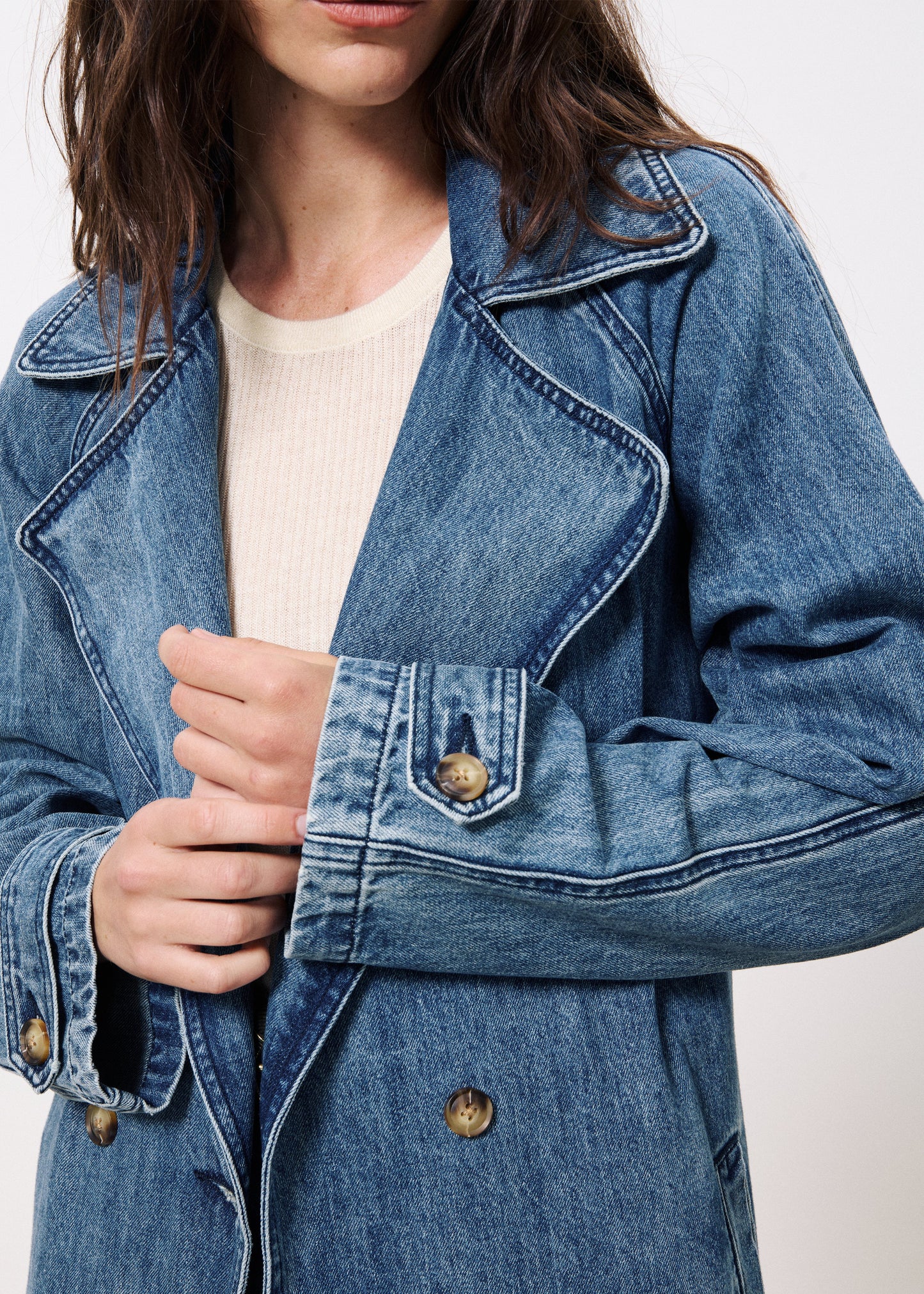 Francis Blue Jean Trench