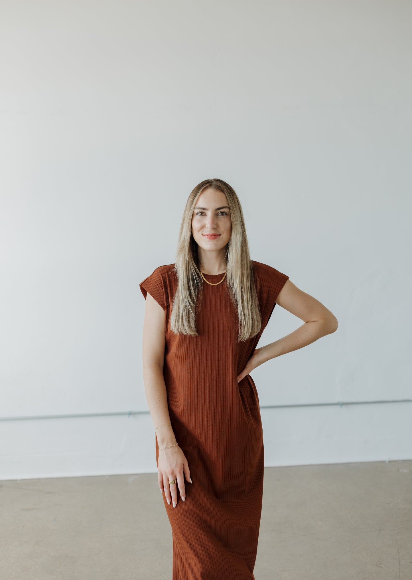 Porter Maxi Dress - Brown