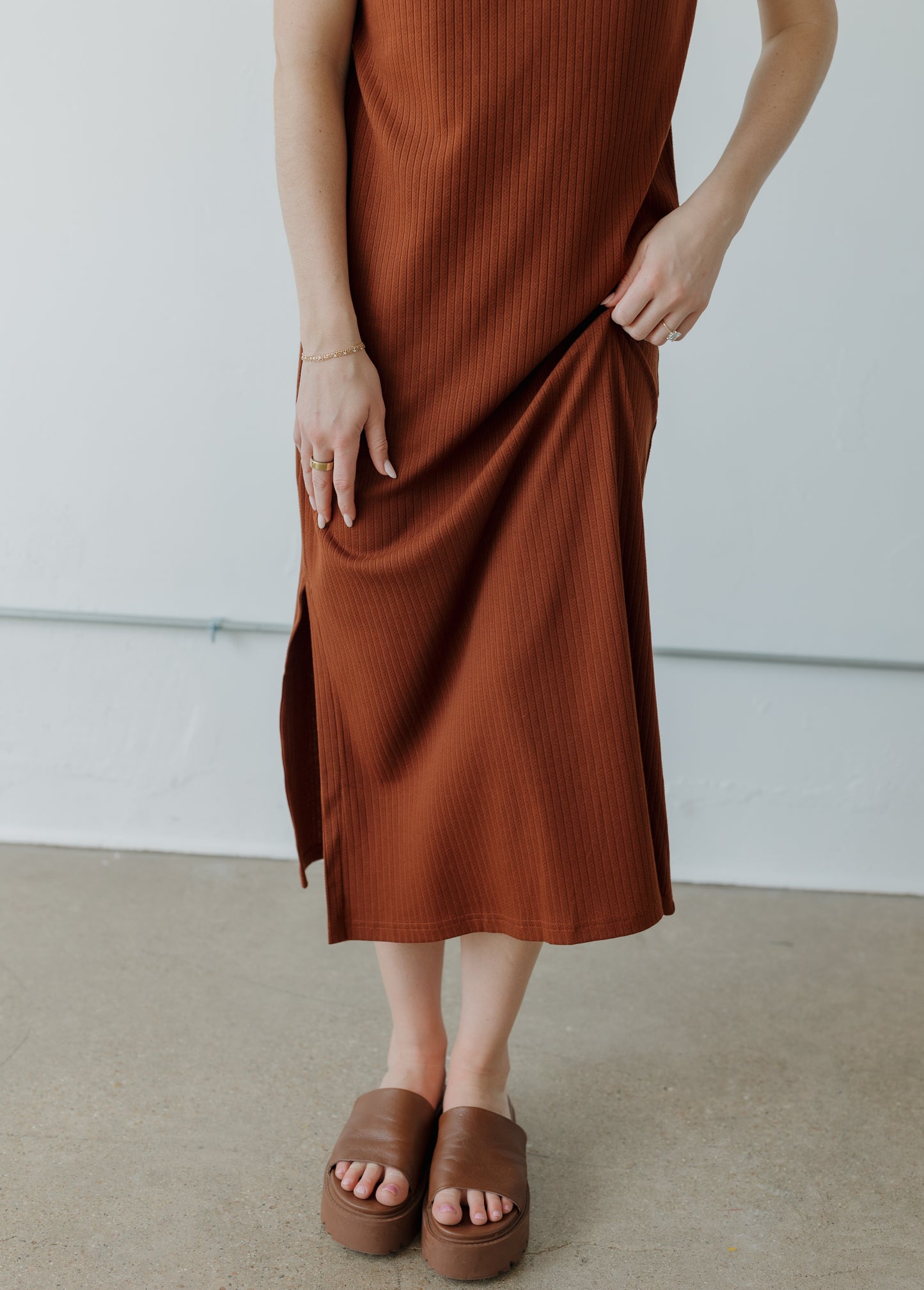 Porter Maxi Dress - Brown
