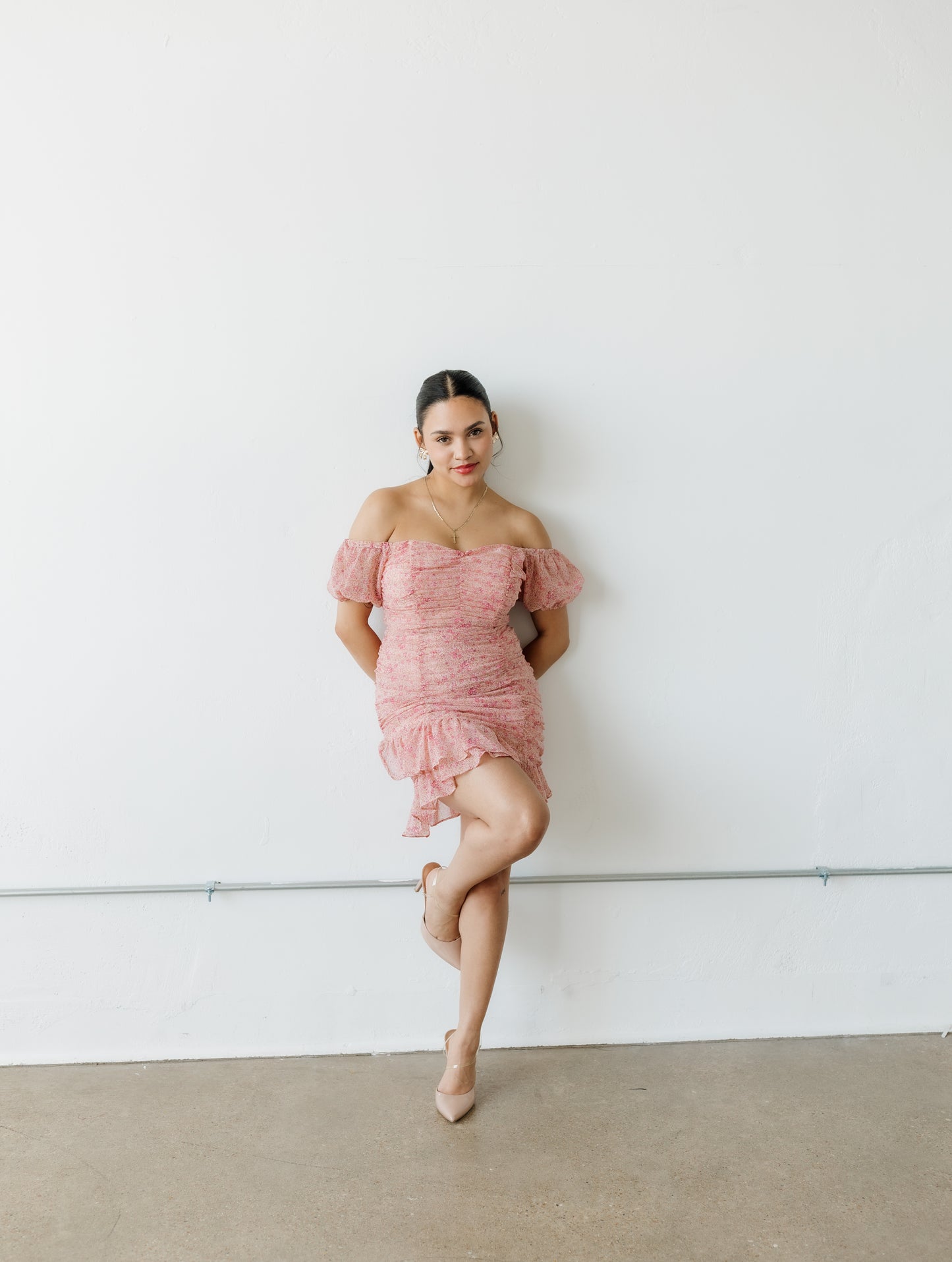 Rebecca Ruffle Mini Dress