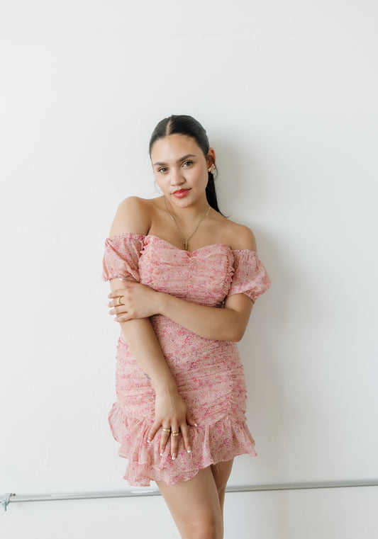 Rebecca Ruffle Mini Dress
