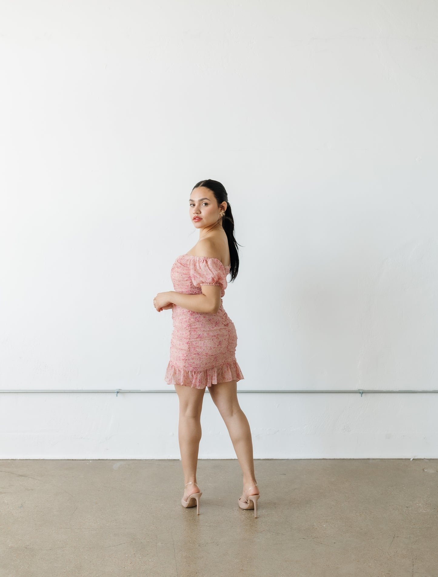 Rebecca Ruffle Mini Dress