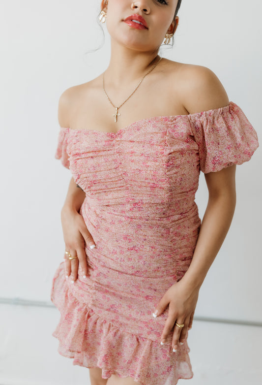 Rebecca Ruffle Mini Dress