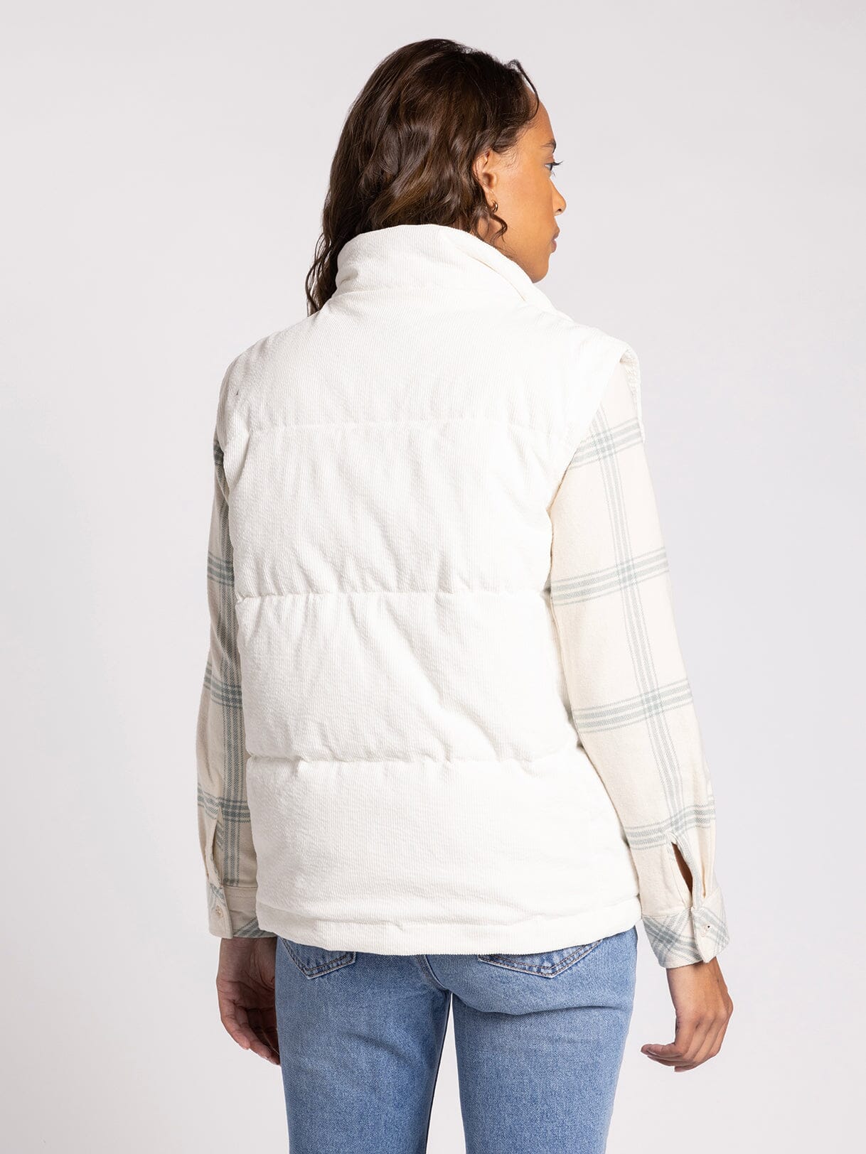 Aberdeen Corduroy Vest - White