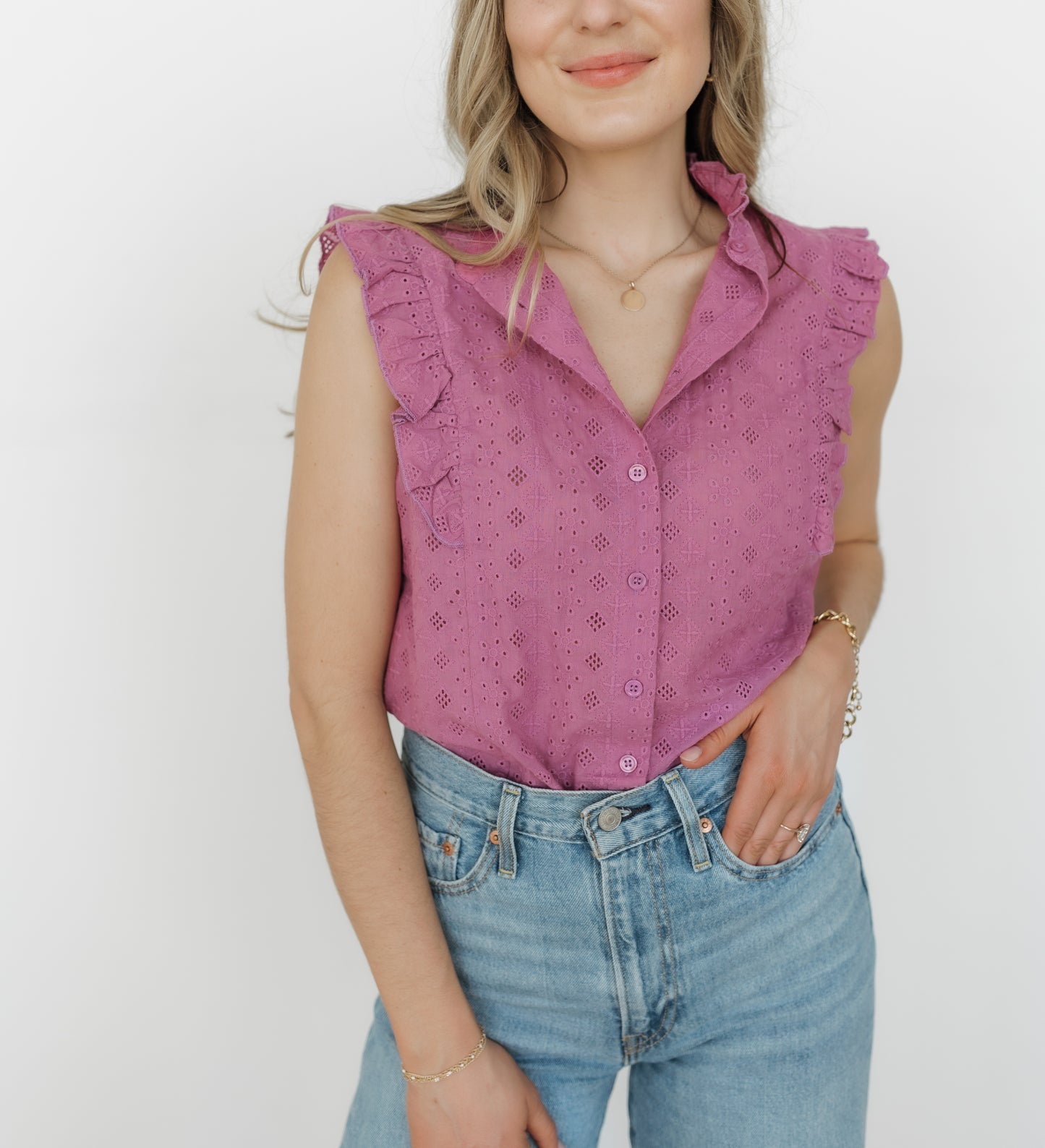 Camille Ruffle Top