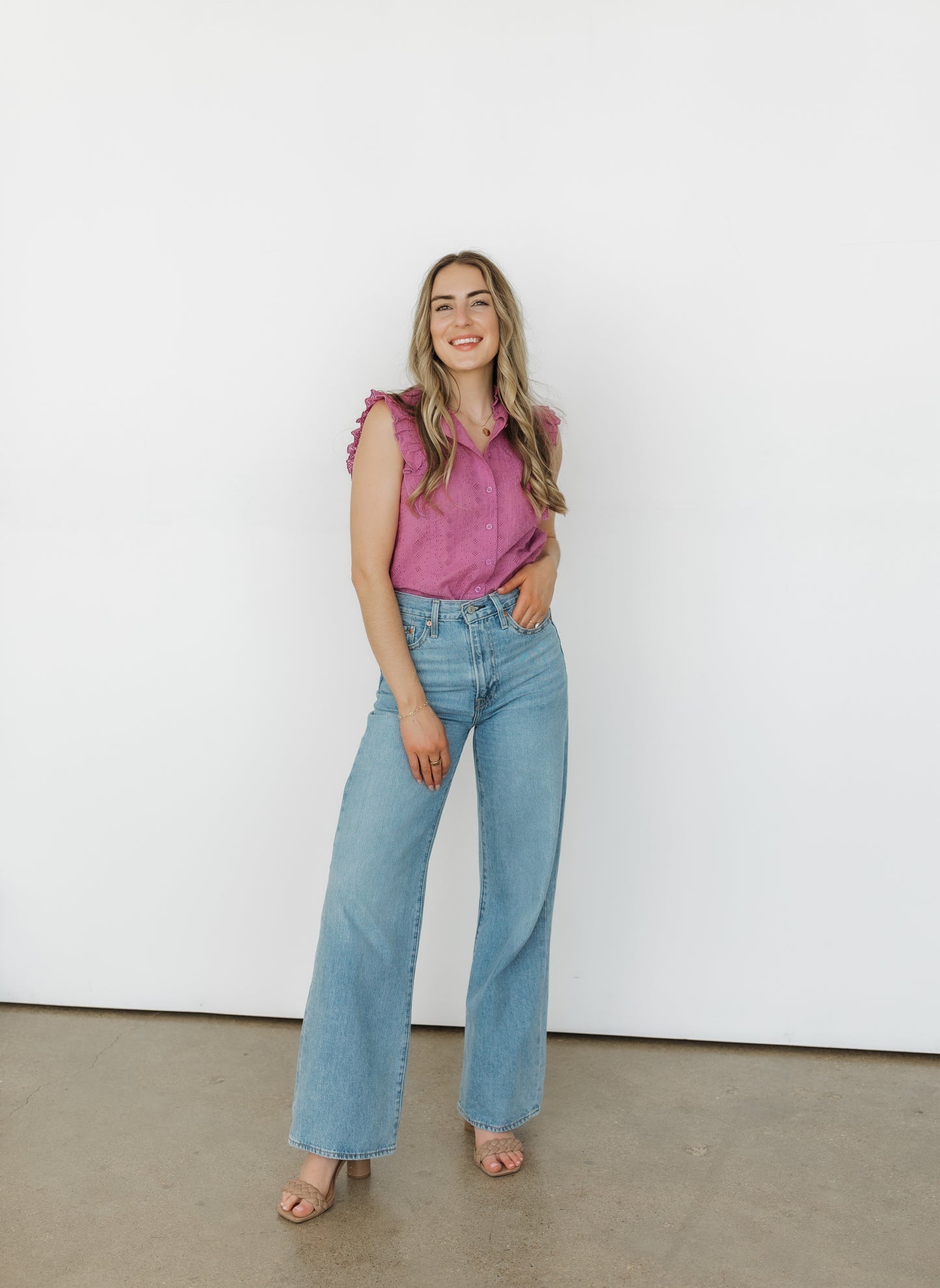 Camille Ruffle Top