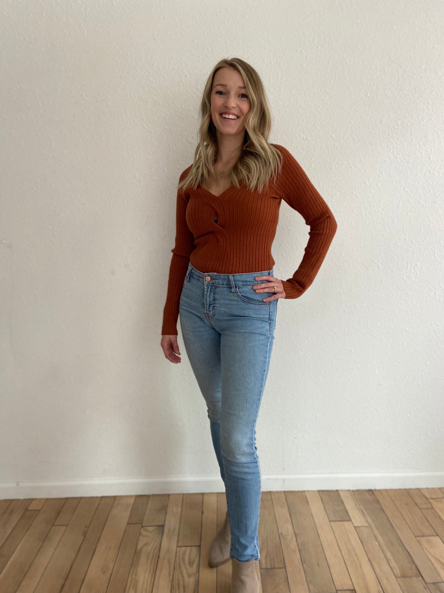 Bri Twist Sweater