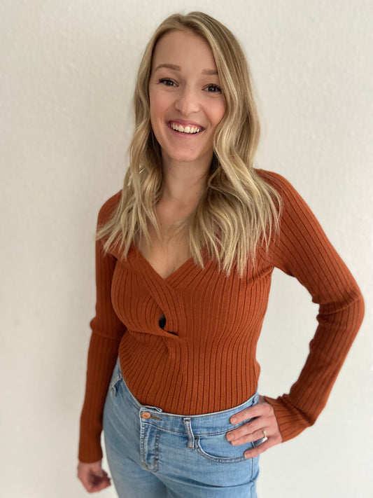 Bri Twist Sweater
