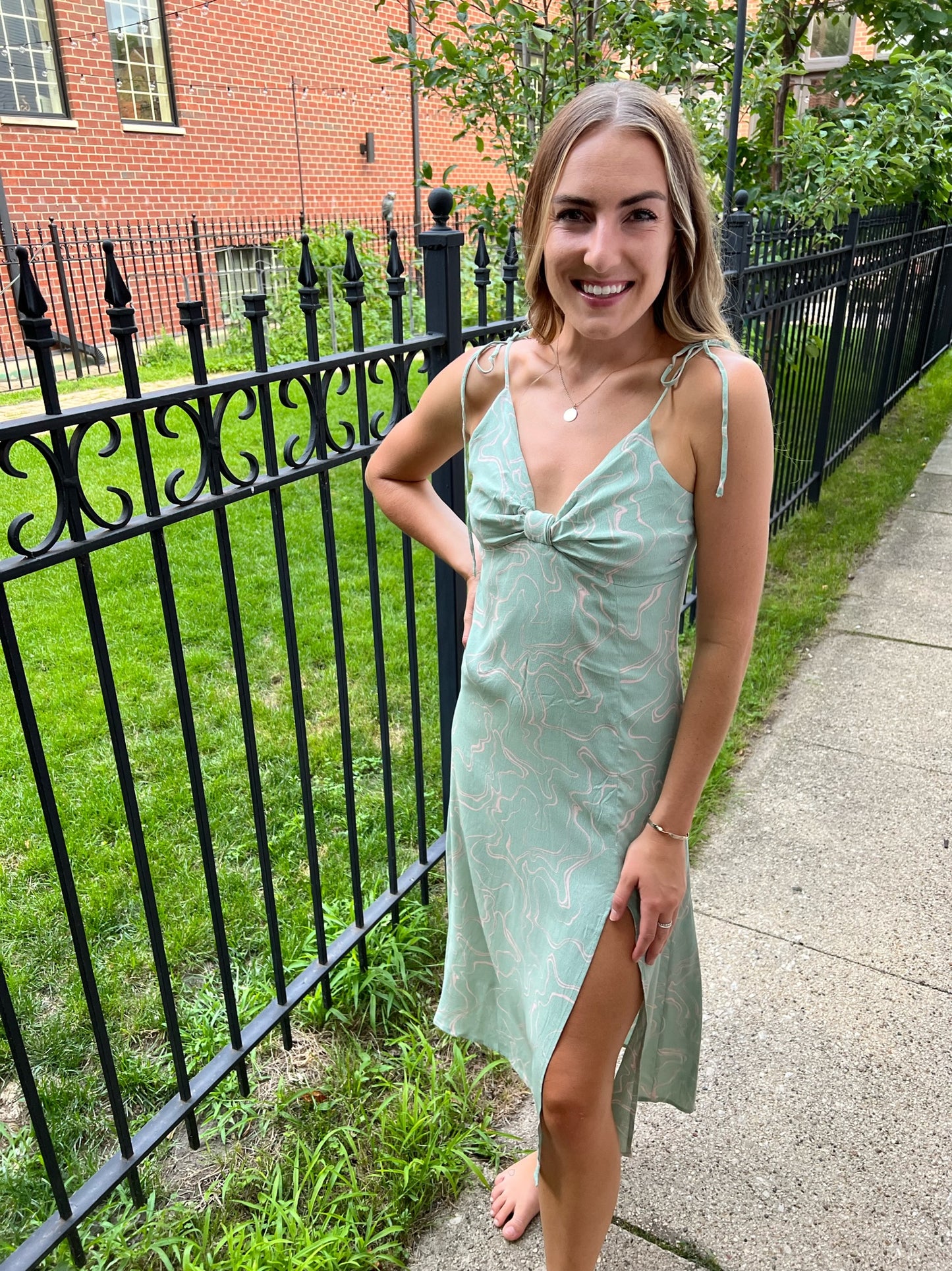 Katie Swirl Midi Dress