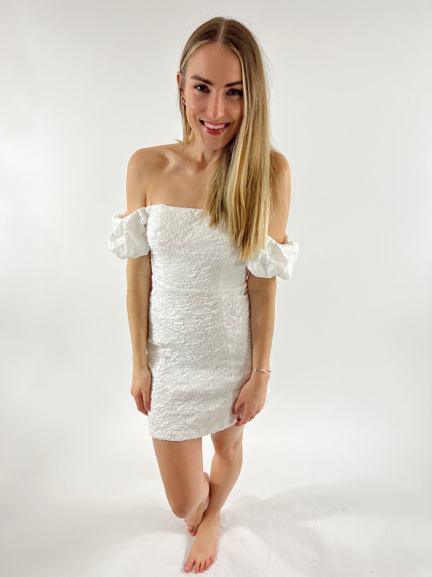 Paris Puff Mini Dress