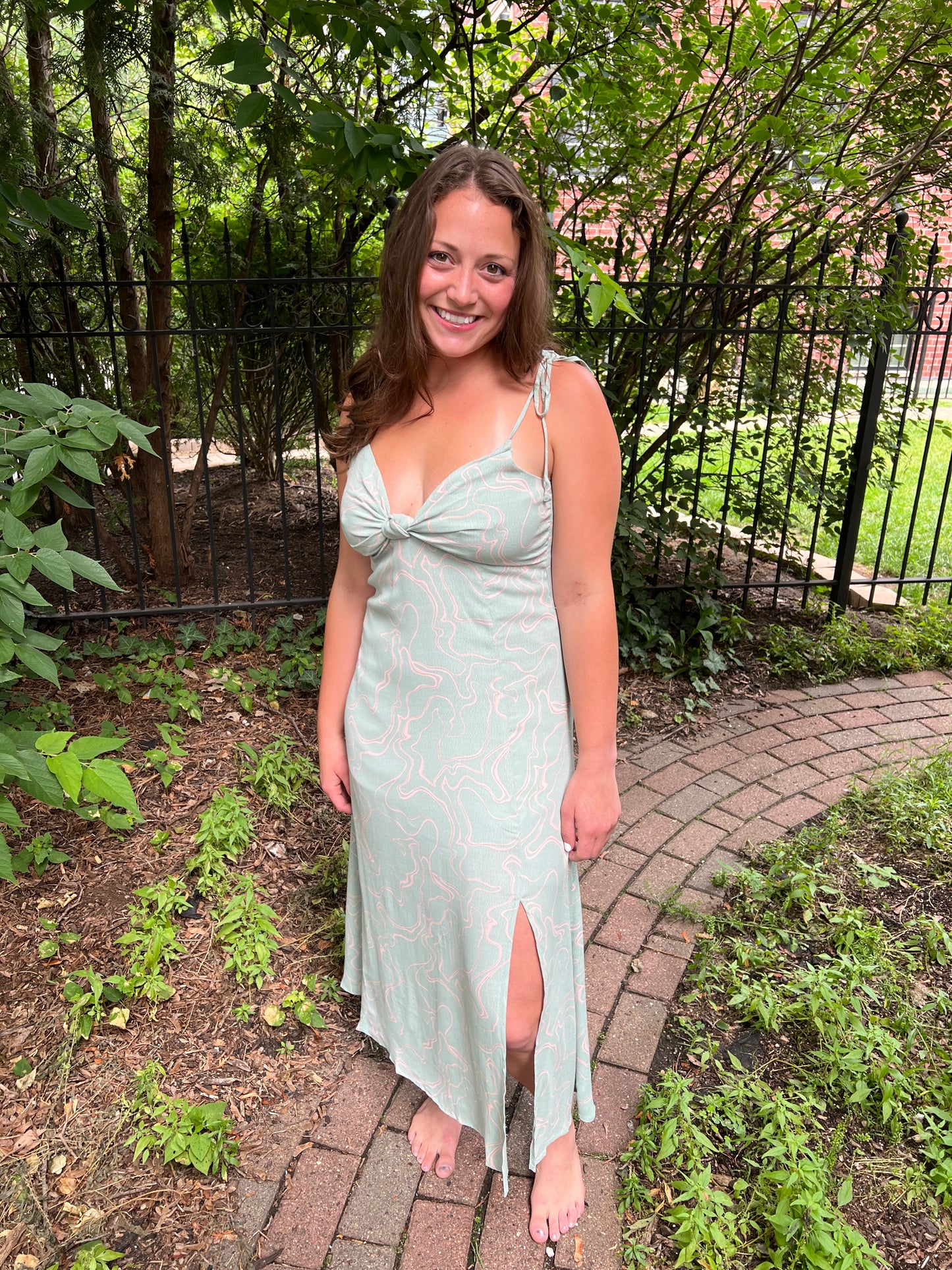 Katie Swirl Midi Dress