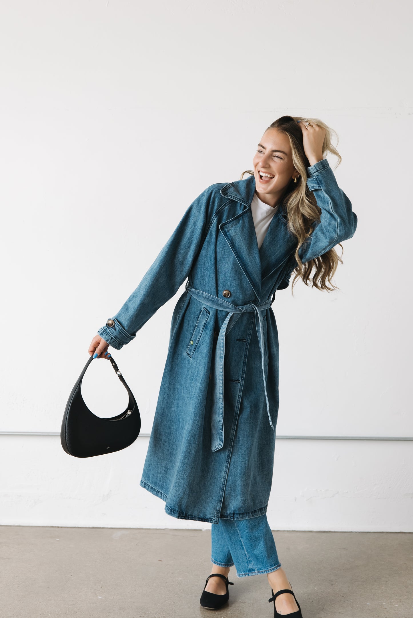 Francis Blue Jean Trench