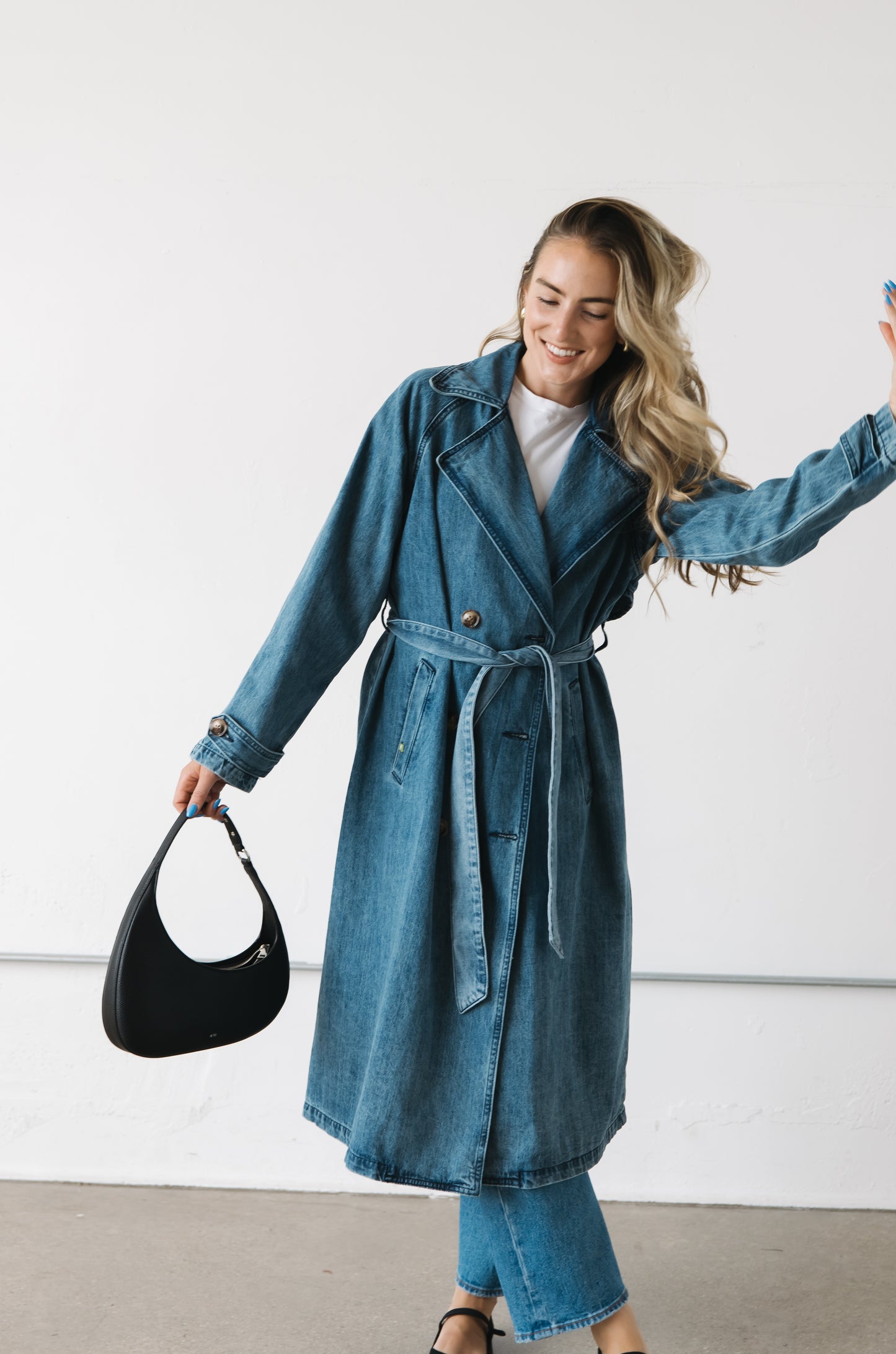 Francis Blue Jean Trench