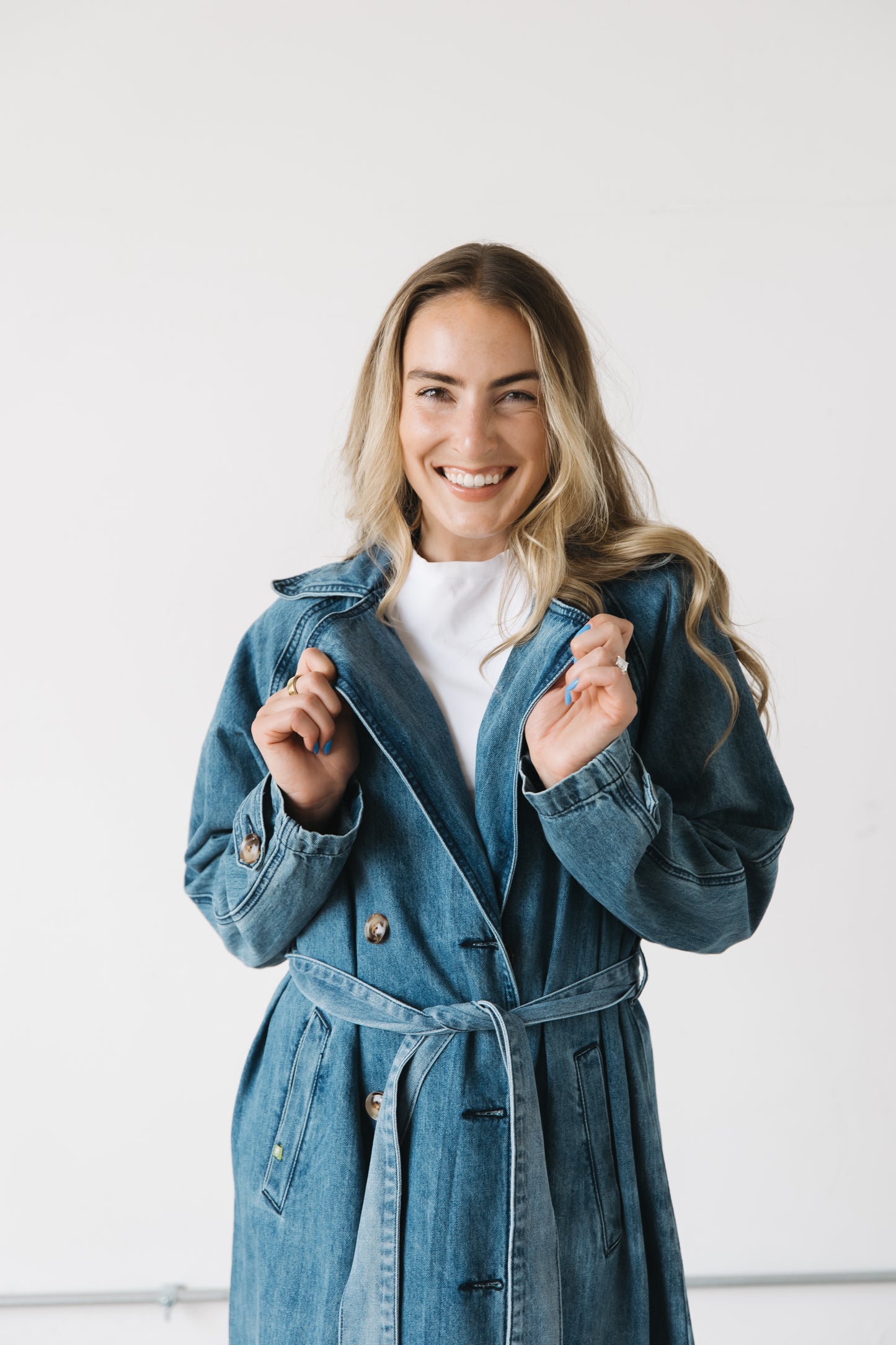 Francis Blue Jean Trench