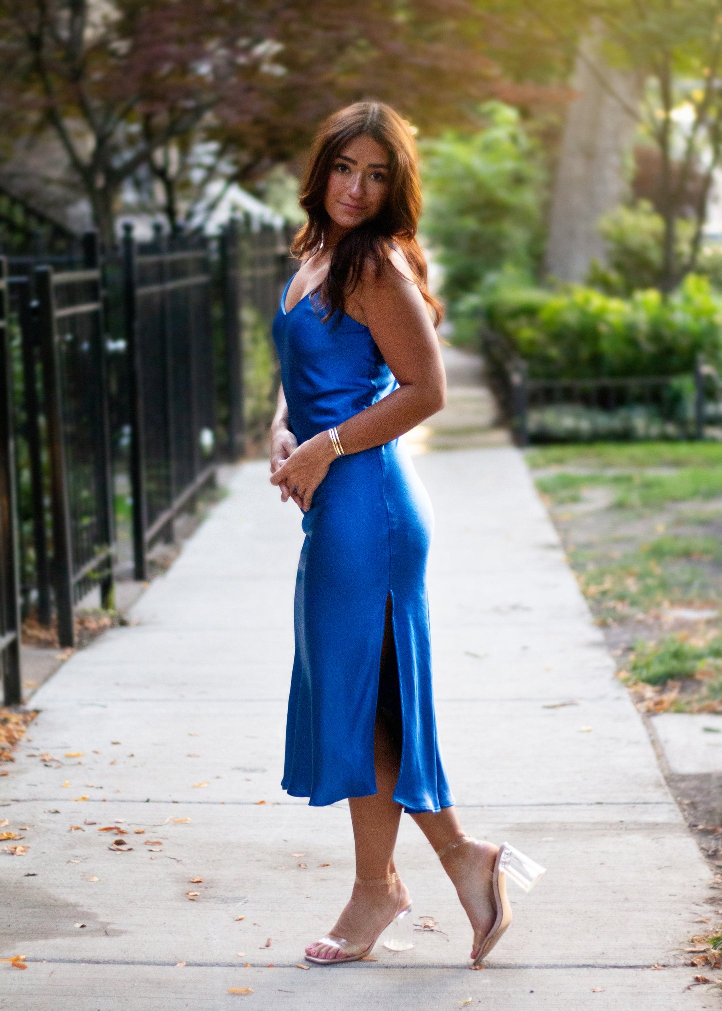 Penelope Slip Dress - Royal Blue