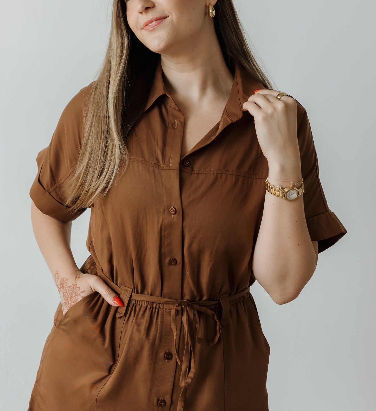 Lucy Romper - Brown