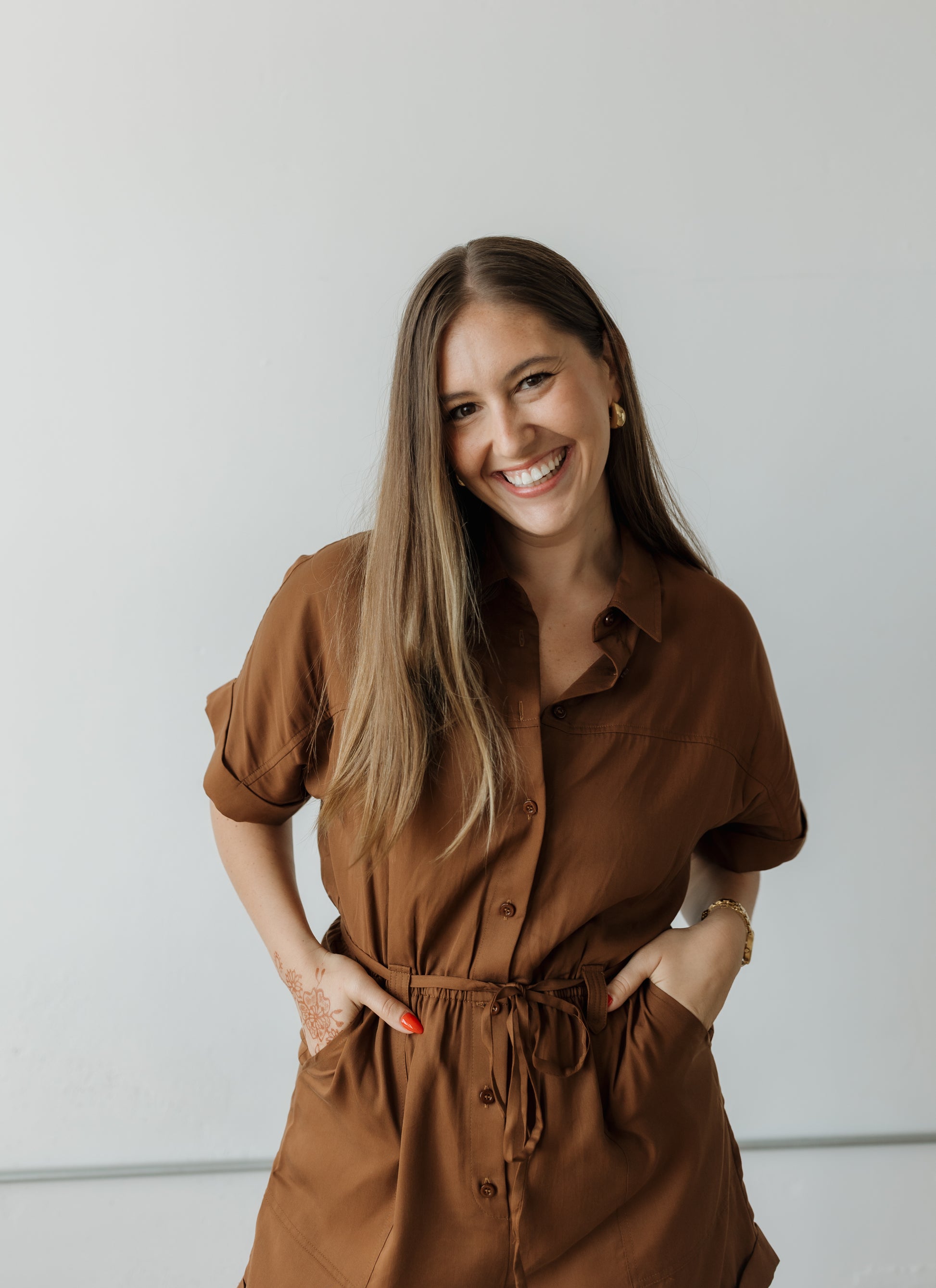Lucy Romper - Brown JOAN + JUDE Lucy Romper - Brown JOAN + JUDE