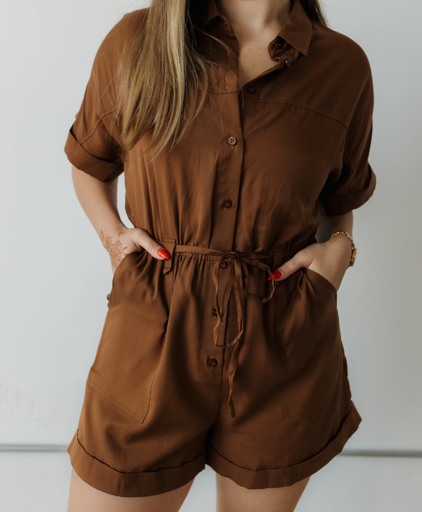 Lucy Romper - Brown